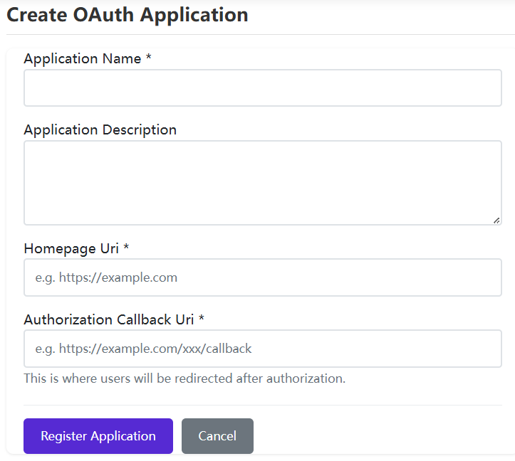 OAuthApplicationsCreate