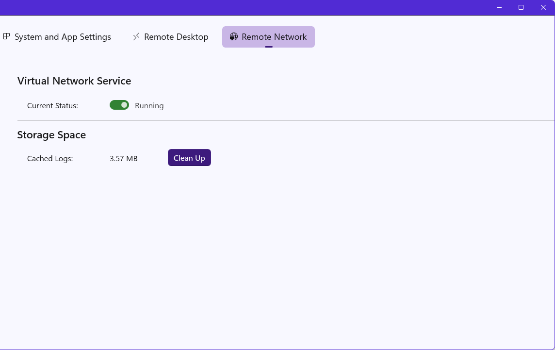Remote Network Settings